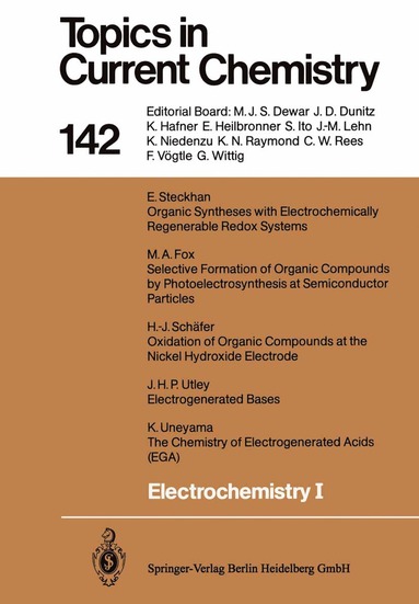 bokomslag Electrochemistry I