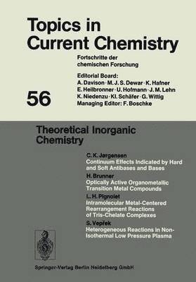 bokomslag Theoretical Inorganic Chemistry