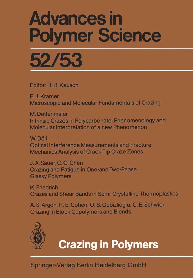 H. H. Kausch - Crazing in Polymers, Häftad