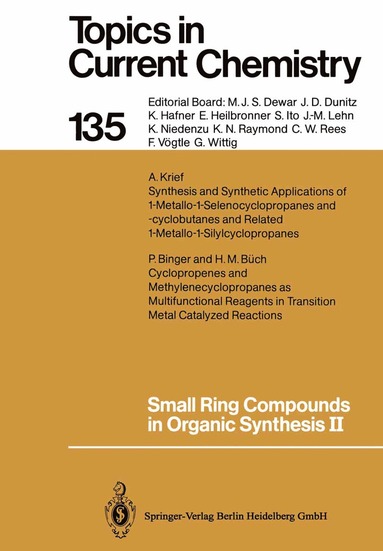 bokomslag Small Ring Compounds in Organic Synthesis II