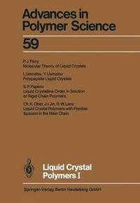 bokomslag Liquid Crystal Polymers I