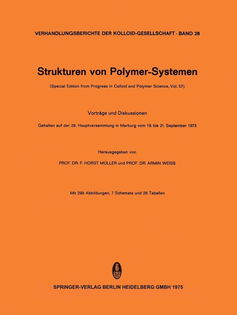 F. Horst Müller, Armin Weiss - Strukturen von Polymer-Systemen, Häftad