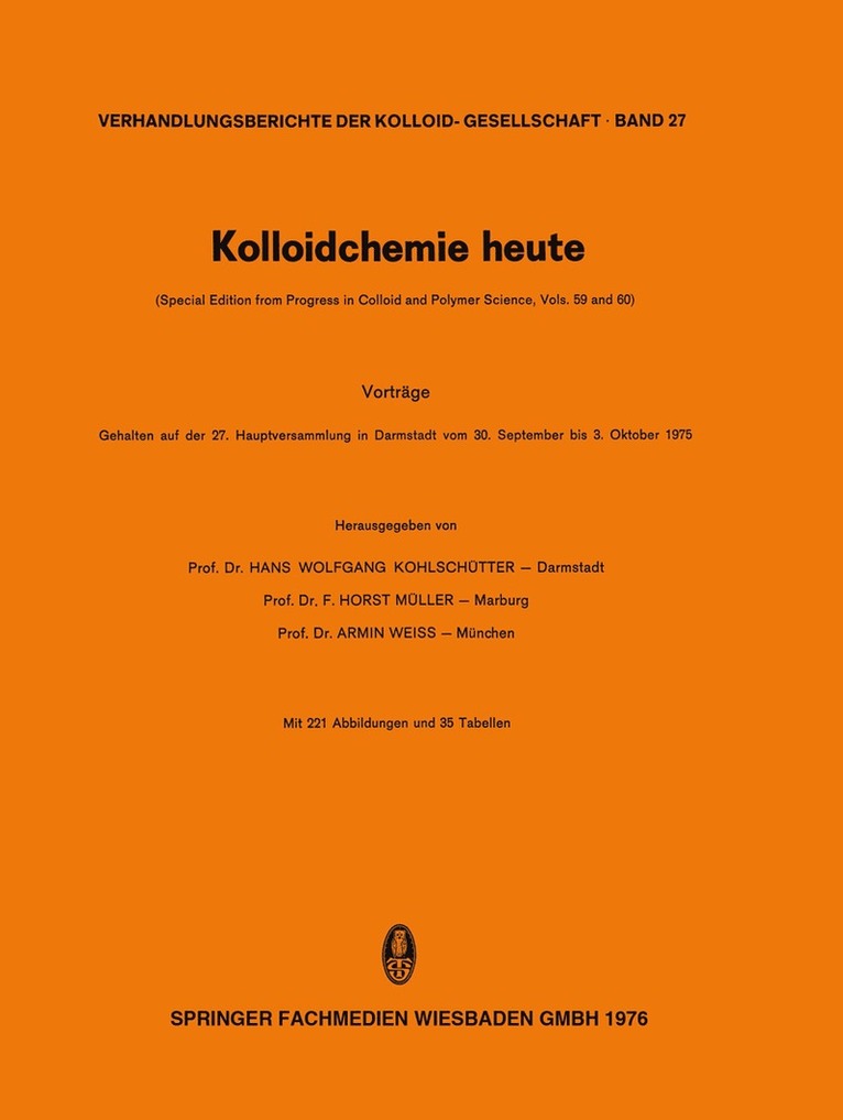 Kolloidchemie heute