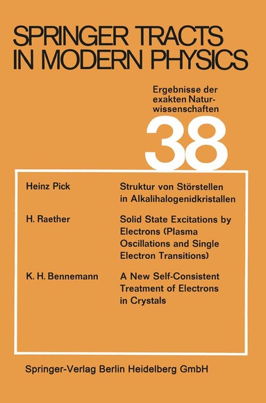 G. Höhler - Springer Tracts in Modern Physics, Häftad