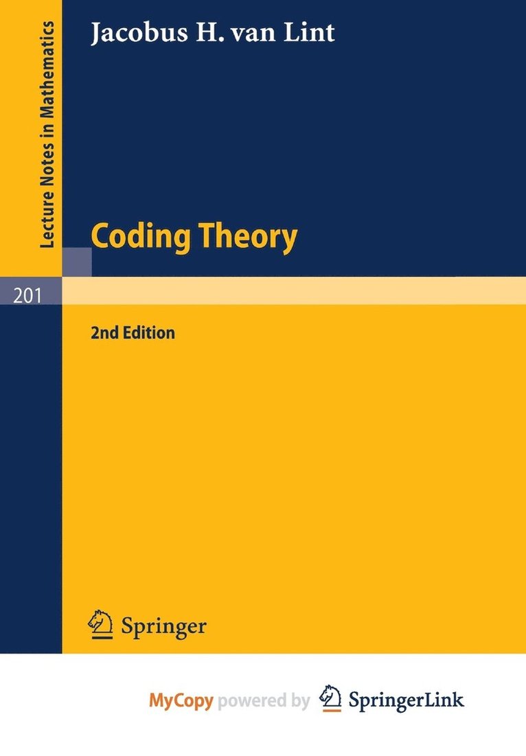 Coding Theory 1