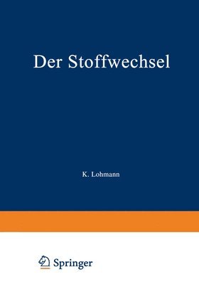 bokomslag Der Stoffwechsel