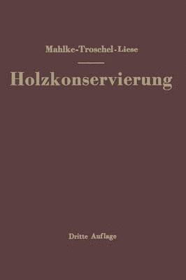 bokomslag Handbuch der Holzkonservierung