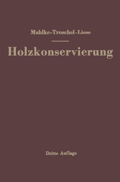 bokomslag Handbuch der Holzkonservierung