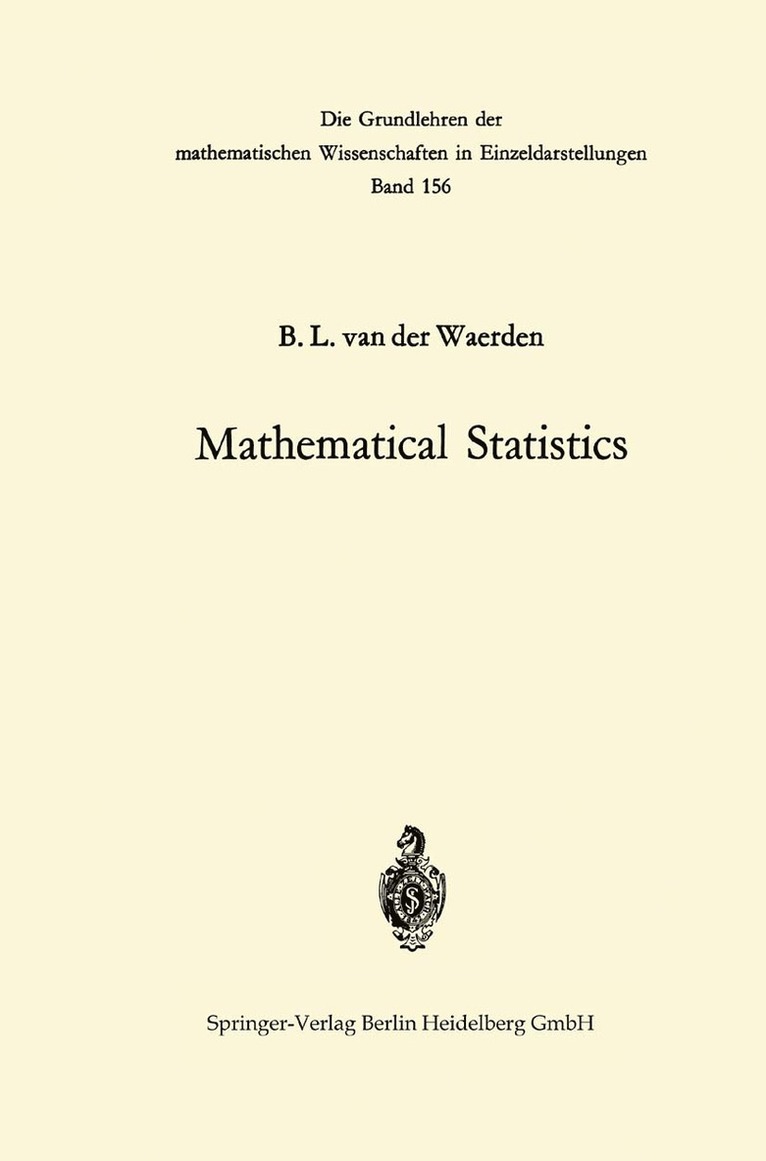 Mathematical Statistics 1