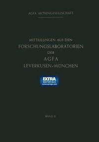 bokomslag Mitteilungen aus den Forschungslaboratorien der Agfa Leverkusen-Mnchen