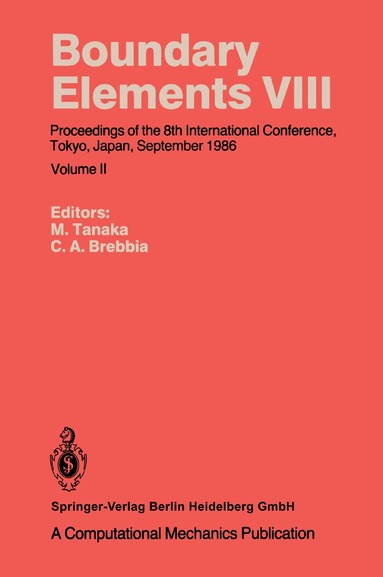 Masataka Tanaka, Carlos A. Brebbia - Boundary Elements VIII, Häftad