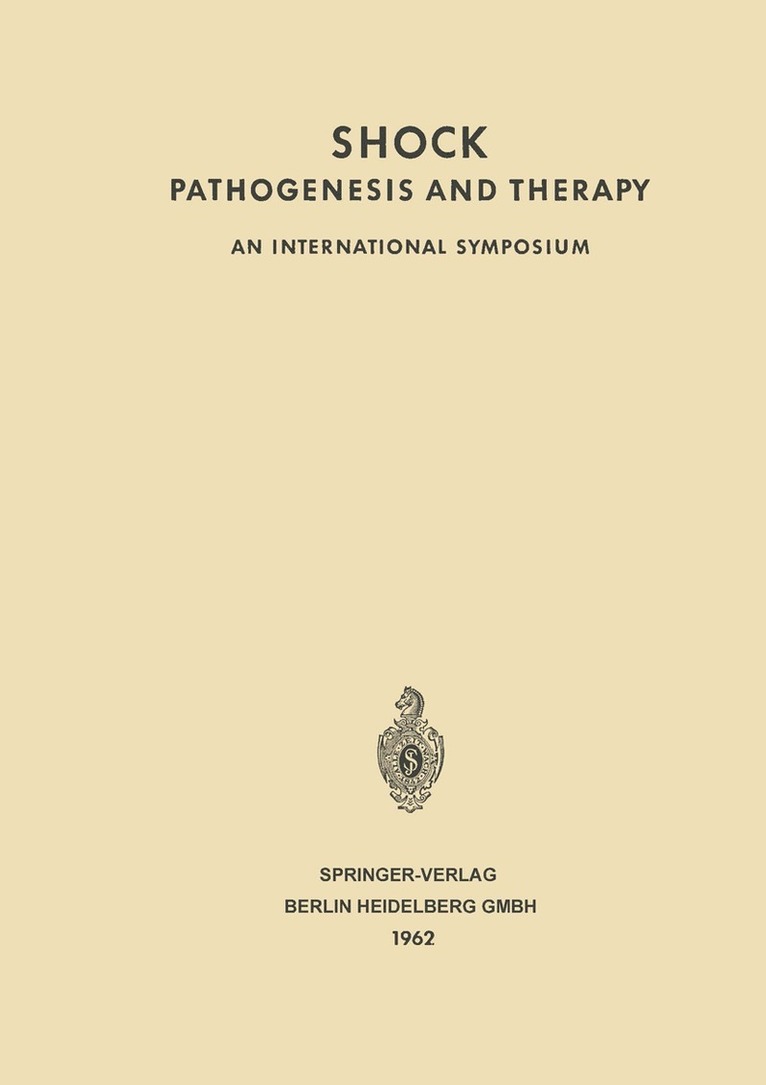 Klaus D. Bock - Shock Pathogenesis and Therapy, Häftad