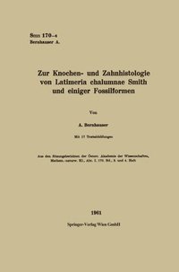 bokomslag Zur Knochen- und Zahnhistologie von Latimeria chalumnae Smith und einiger Fossilformen