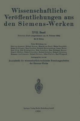 bokomslag Wissenschaftliche Veröffentlichungen aus den Siemens-Werken
