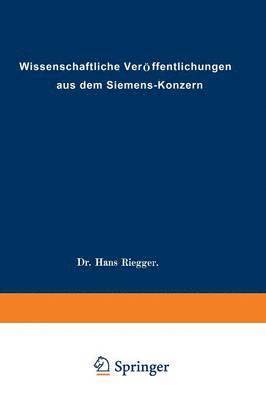 Wissenschaftliche Verffentlichungen aus dem Siemens-Konzern 1