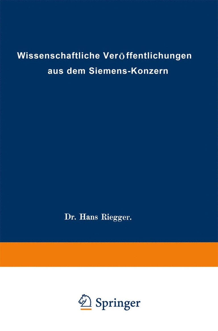 Wissenschaftliche Verffentlichungen aus dem Siemens-Konzern 1