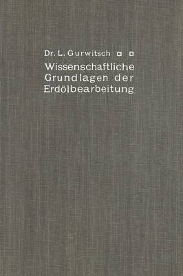 bokomslag Wissenschaftliche Grundlagen der Erdlbearbeitung