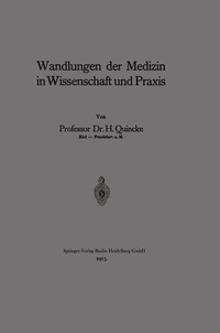 bokomslag Wandlungen der Medizin in Wissenschaft und Praxis