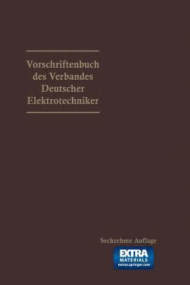 bokomslag Vorschriftenbuch des Verbandes Deutscher Elektrotechniker