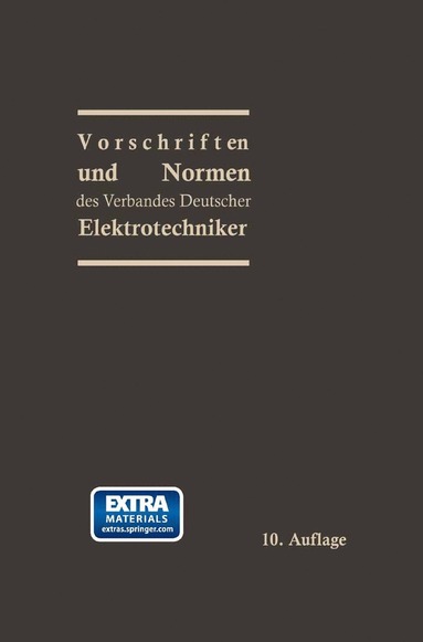 bokomslag Vorschriften und Normen des Verbandes Deutscher Elektrotechniker