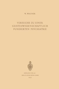 bokomslag Versuche zu Einer Geisteswissenschaftlich Fundierten Psychiatrie