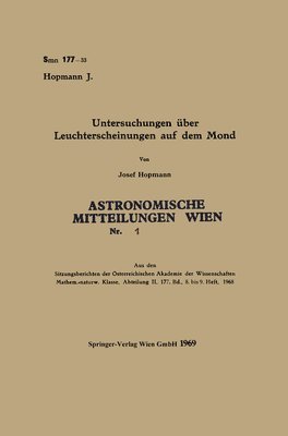 Untersuchungen über Leuchterscheinungen auf dem Mond