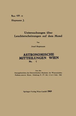 Untersuchungen ber Leuchterscheinungen auf dem Mond 1