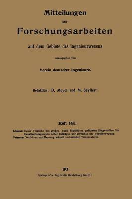 bokomslag Mitteilungen ber Forschungsarbeiten auf dem Gebiete des Ingenieurwesens