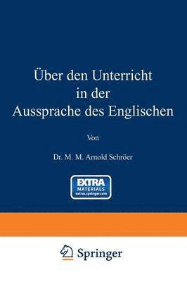 bokomslag ber den Unterricht in der Aussprache des Englischen