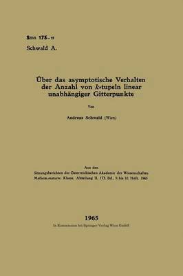 ber das asymptotische Verhalten der Anzahl von k-tupeln linear unabhngiger Gitterpunkte 1