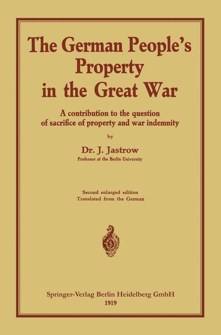 German people’s Property in the great war