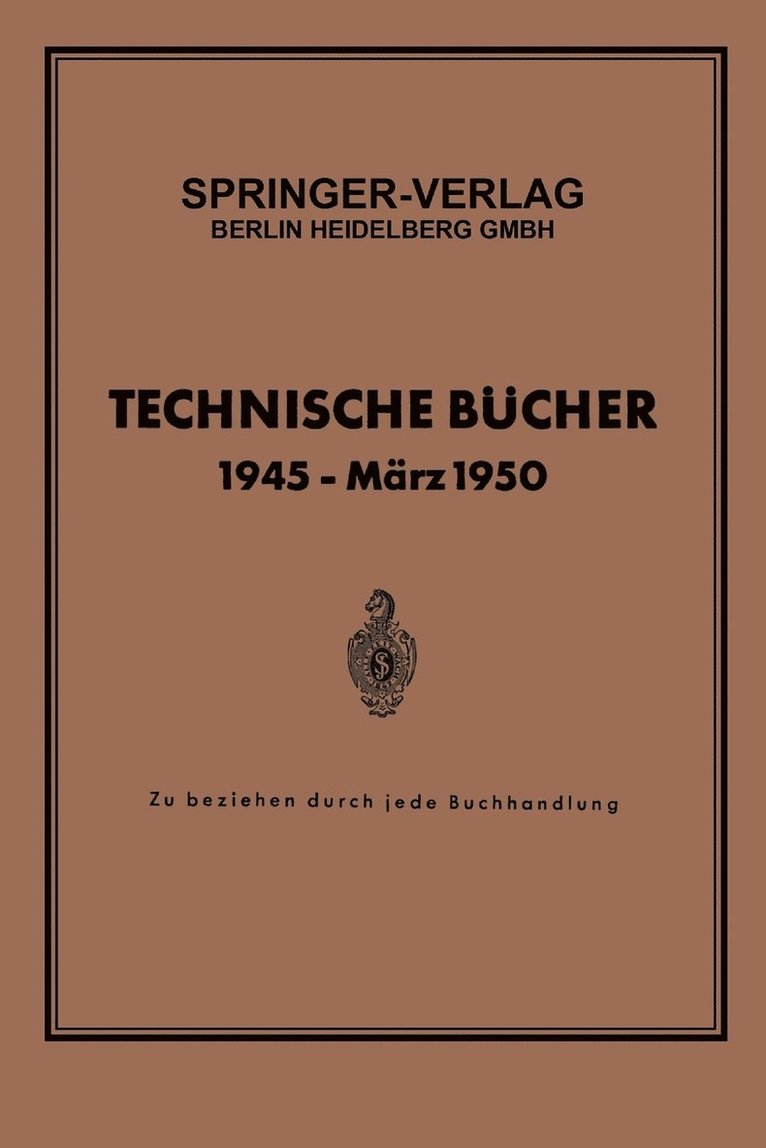 Technische Bucher 1945 - Marz 1950 1