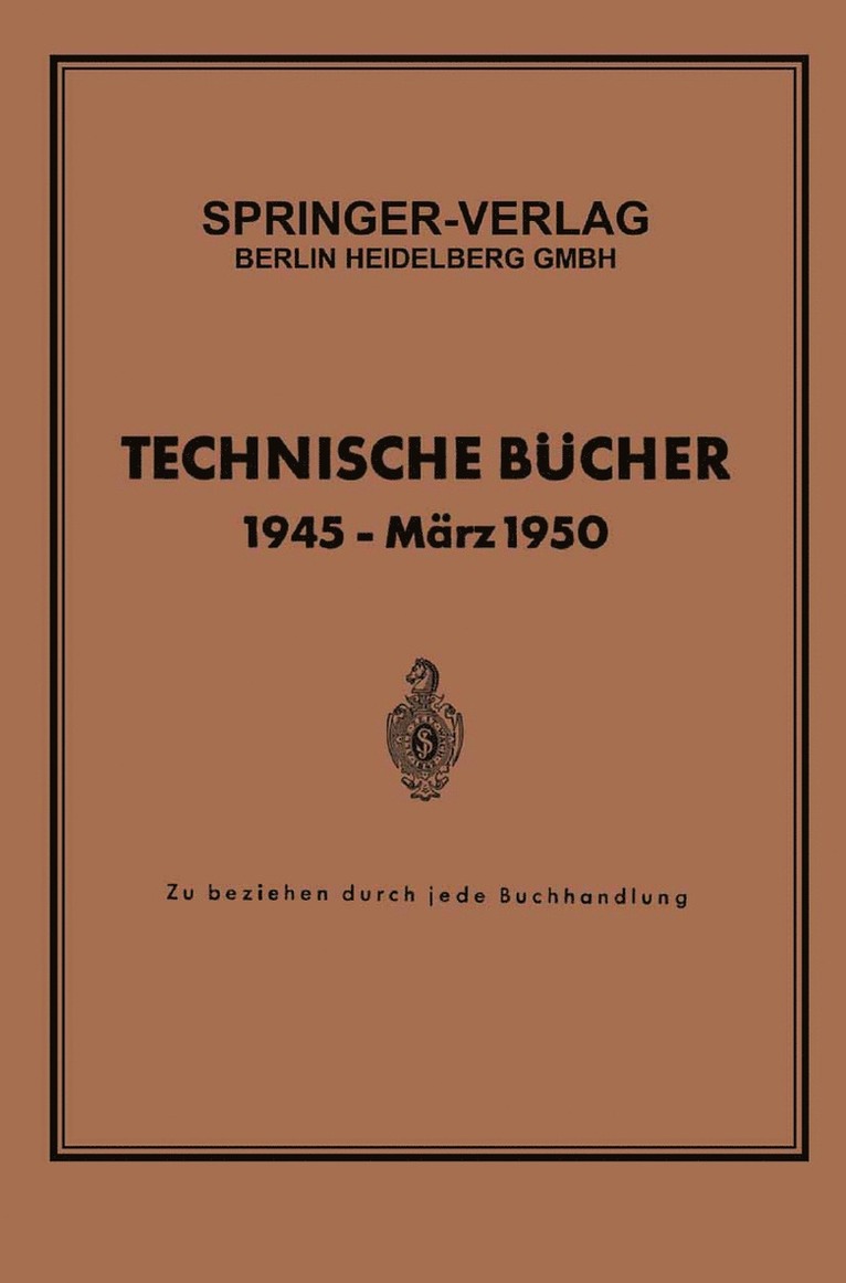 Technische Bucher 1945 - Marz 1950 1