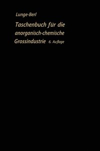 bokomslag Taschenbuch fr die anorganisch-chemische Groindustrie