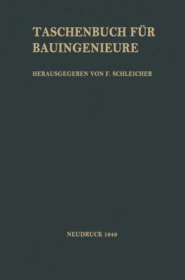 bokomslag Taschenbuch fr Bauingenieure