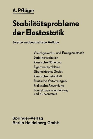 bokomslag Stabilittsprobleme der Elastostatik