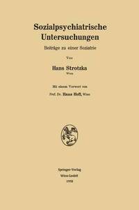 bokomslag Sozialpsychiatrische Untersuchungen