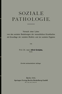 bokomslag Soziale Pathologie