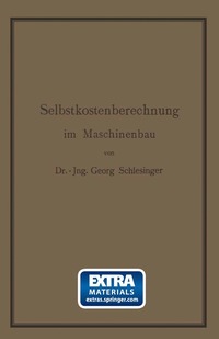 bokomslag Selbstkostenberechnung im Maschinenbau