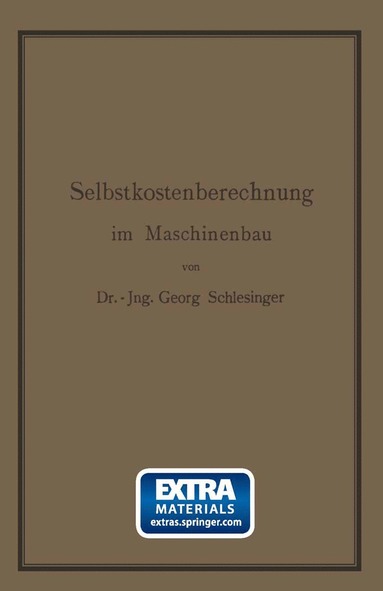 bokomslag Selbstkostenberechnung im Maschinenbau