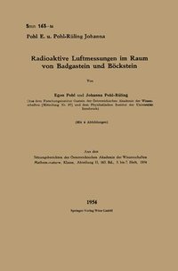 bokomslag Radioaktive Luftmessungen im Raum von Badgastein und Böckstein