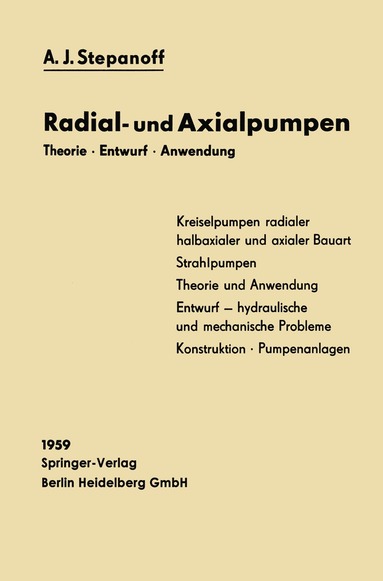 bokomslag Radial- und Axialpumpen