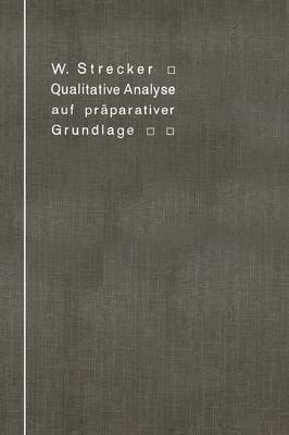 bokomslag Qualitative Analyse auf prparativer Grundlage