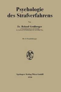 bokomslag Psychologie des Strafverfahrens