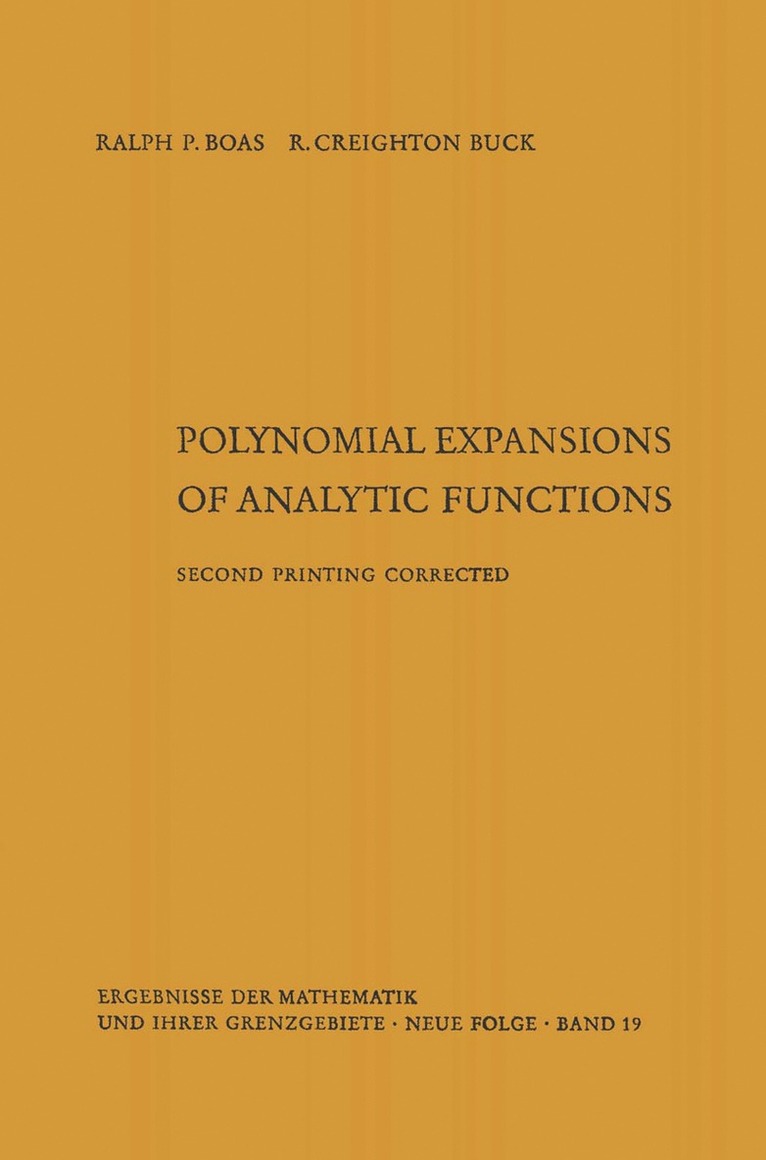 Polynomial expansions of analytic functions 1