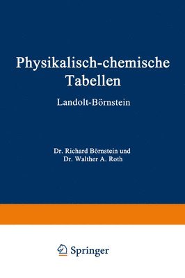 Physikalisch-Chemische Tabellen