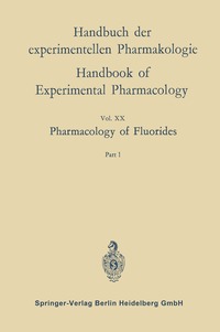 bokomslag Pharmacology of Fluorides