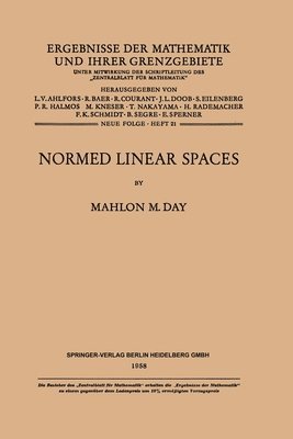 bokomslag Normed Linear Spaces