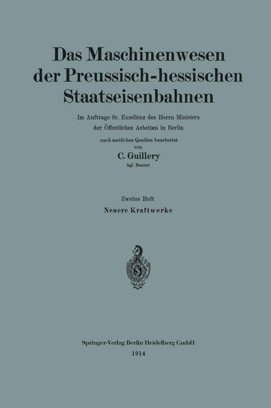 bokomslag Neuere Kraftwerke der Preussisch-hessischen Staatseisenbahnen