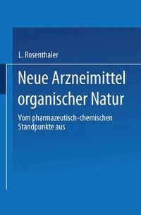 bokomslag Neue Arzneimittel organischer Natur.